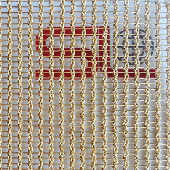 Decorative Architectural Stainless Steel Laminated Bronze Glass Mesh