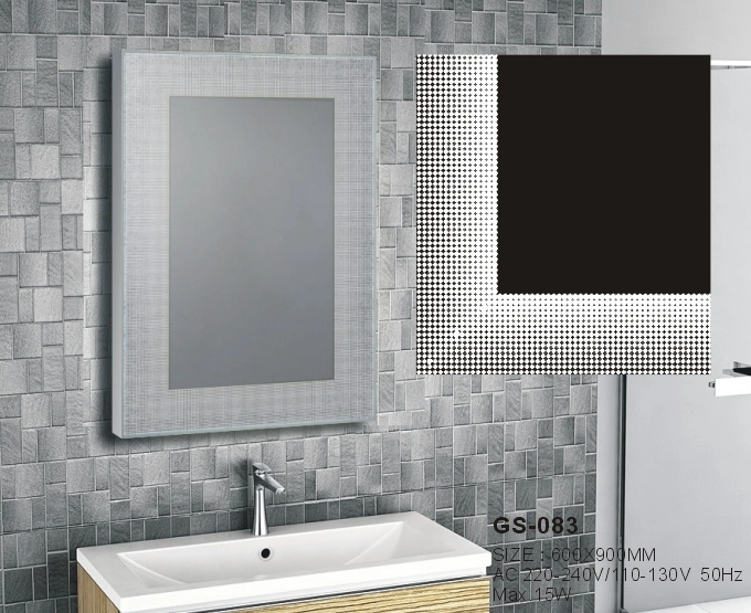 Wall Makeup LED Laminated Bathroom Furniture Float Mirror Smart Glass