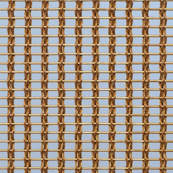 Decorative Architectural Stainless Steel Laminated Bronze Glass Mesh