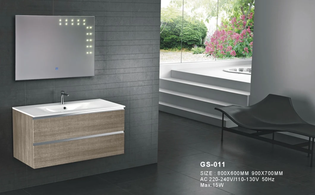 Modern Float Wall Decorative Bathroom LED Laminated Furniture Smart Glass