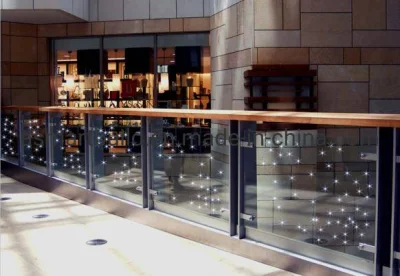 LED Smart Decorative Tempered Laminated Glass for Glass Partition Glass Balustrade and Shopfront